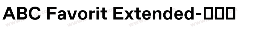 ABC Favorit Extended字体转换